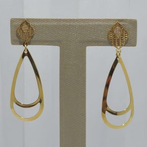 BRINCO GOTA PENDURADO COM TARRAXA