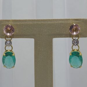 BRINCO CASCATA PEDRA ZIRCONIA